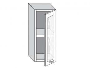 1.30.3 Шкаф настенный (h=720) на 300мм с 1-ой стекл. дверцей в Карабаше - karabash.mebel74.com | фото