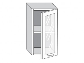 1.40.3 Шкаф настенный (h=720) на 400мм с 1-ой стекл. дверцей в Карабаше - karabash.mebel74.com | фото