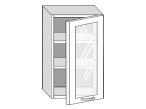 19.50.3 Шкаф настенный (h=913) на 500мм с 1-ой стекл. дверцей в Карабаше - karabash.mebel74.com | фото
