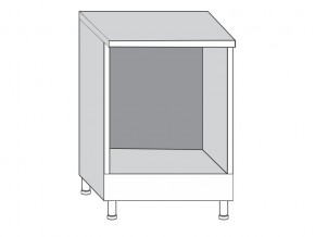 2.60.00 Шкаф-стол на 600мм под духовку без ящика в Карабаше - karabash.mebel74.com | фото