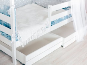 Детская кровать Домик Эко с ящиками белый в Карабаше - karabash.mebel74.com | фото 3