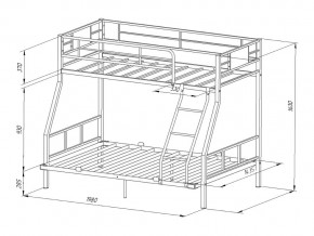 Двухъярусная кровать Гранада-1 140 Слоновая кость в Карабаше - karabash.mebel74.com | фото 2