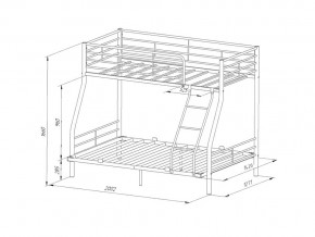 Двухъярусная кровать Гранада-2 140 Слоновая кость в Карабаше - karabash.mebel74.com | фото 2