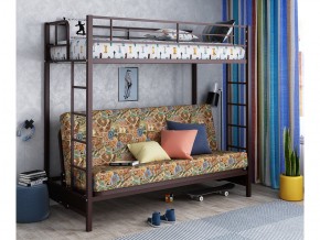 Двухъярусная кровать с диваном Мадлен Коричневая-марки в Карабаше - karabash.mebel74.com | фото