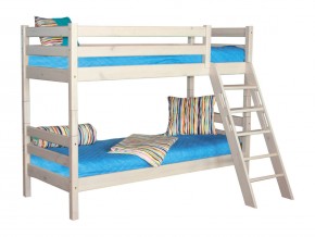 Двухъярусная кровать Соня вариант 10 с наклонной лестницей белая в Карабаше - karabash.mebel74.com | фото 2