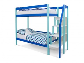 Двухъярусная кровать Svogen мятно-синий в Карабаше - karabash.mebel74.com | фото