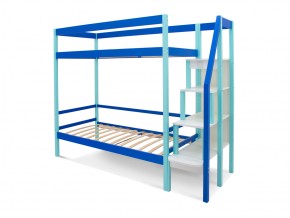 Двухъярусная кровать Svogen мятно-синий в Карабаше - karabash.mebel74.com | фото 2