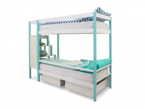 Двухъярусная кровать Svogen с ящиками мятно-белый в Карабаше - karabash.mebel74.com | фото 5