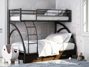 Двухъярусная кровать Виньола-2 Я черный в Карабаше - karabash.mebel74.com | фото