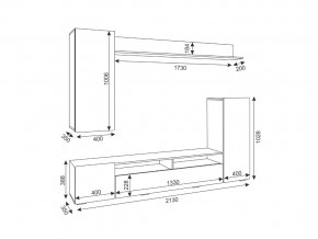 Гостиная Альфа Дуб крафт золотой/Белый глянец в Карабаше - karabash.mebel74.com | фото 3