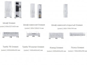 Гостиная Оливия Белый МГ в Карабаше - karabash.mebel74.com | фото 3