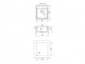 Каменная мойка Dr. Gans Smart Оливия 420 в Карабаше - karabash.mebel74.com | фото 2