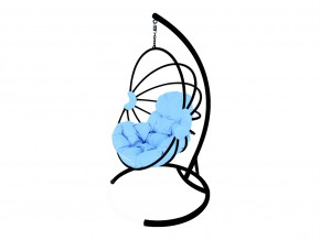 Кокон Веер без ротанга голубая подушка в Карабаше - karabash.mebel74.com | фото 1