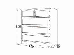 Комод 8 фант ясень анкор в Карабаше - karabash.mebel74.com | фото 2