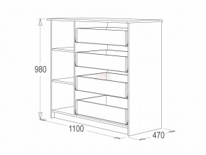 Комод 9 фант венге-млечный дуб в Карабаше - karabash.mebel74.com | фото 2