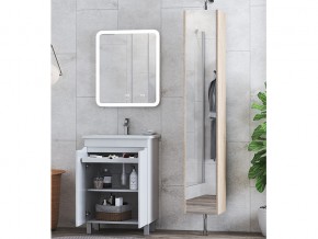 Комплект мебели в ванную Grani 600 белый напольный с дверцами в Карабаше - karabash.mebel74.com | фото 4