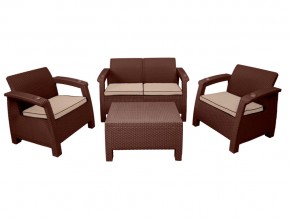 Комплект уличной мебели Yalta Terrace Set шоколадный в Карабаше - karabash.mebel74.com | фото