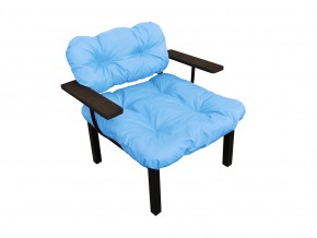 Кресло Дачное голубая подушка в Карабаше - karabash.mebel74.com | фото