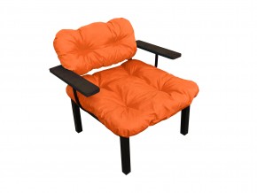 Кресло Дачное оранжевая подушка в Карабаше - karabash.mebel74.com | фото 1