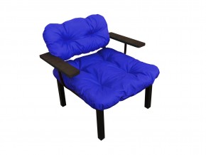 Кресло Дачное синяя подушка в Карабаше - karabash.mebel74.com | фото