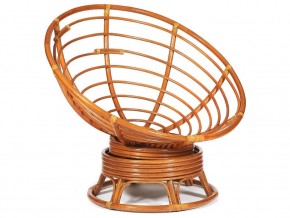 Кресло-качалка Papasan w 23/01 B с подушкой Cognac, ткань Оранжевый в Карабаше - karabash.mebel74.com | фото 2