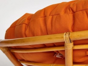 Кресло-качалка Papasan w 23/01 B с подушкой Honey, ткань Оранжевый в Карабаше - karabash.mebel74.com | фото 4