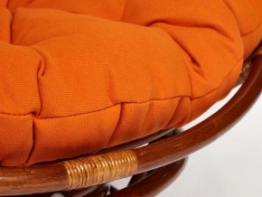 Кресло-качалка Papasan w 23/01 B с подушкой Pecan, ткань Оранжевый в Карабаше - karabash.mebel74.com | фото 3