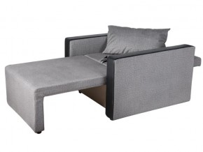 Кресло-кровать Милена с подлокотниками велюр серый в Карабаше - karabash.mebel74.com | фото 2
