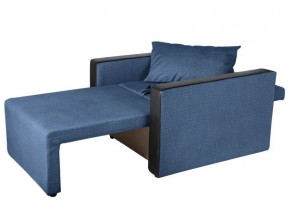 Кресло-кровать Милена с подлокотниками велюр синий в Карабаше - karabash.mebel74.com | фото 2