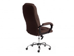 Кресло офисное Bergamo хром ткань коричневый в Карабаше - karabash.mebel74.com | фото 3