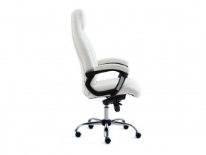Кресло офисное Boss люкс хром кожзам белый в Карабаше - karabash.mebel74.com | фото 2