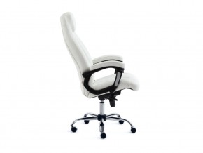 Кресло офисное Boss люкс хром кожзам белый в Карабаше - karabash.mebel74.com | фото 3