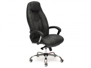Кресло офисное Boss Lux хром кожзам черный в Карабаше - karabash.mebel74.com | фото
