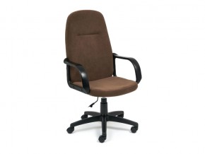 Кресло офисное Leader флок коричневый в Карабаше - karabash.mebel74.com | фото