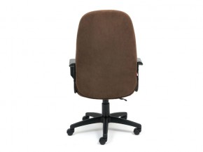Кресло офисное Leader флок коричневый в Карабаше - karabash.mebel74.com | фото 4