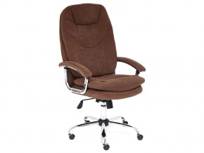 Кресло офисное Softy lux флок коричневый в Карабаше - karabash.mebel74.com | фото