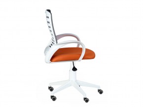 Кресло оператора Ирис white стандарт черный/оранжевый в Карабаше - karabash.mebel74.com | фото 2