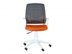Кресло оператора Ирис white стандарт черный/оранжевый в Карабаше - karabash.mebel74.com | фото 4