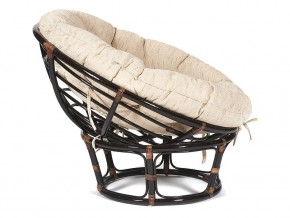 Кресло Papasan 23/01 W с подушкой Antique brown, ткань Старт в Карабаше - karabash.mebel74.com | фото 3