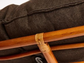 Кресло Papasan 23/01 W с подушкой Cognac, ткань Коричневый в Карабаше - karabash.mebel74.com | фото 3