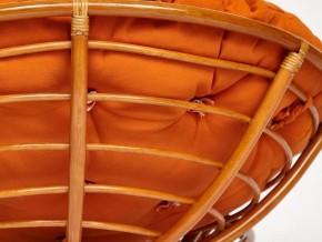 Кресло Papasan 23/01 W с подушкой Cognac, ткань Оранжевый в Карабаше - karabash.mebel74.com | фото 2