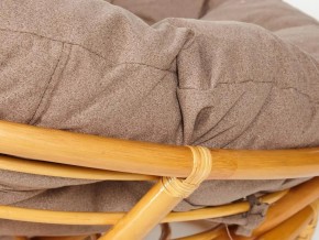 Кресло Papasan 23/01 W с подушкой Honey, экошерсть Коричневый в Карабаше - karabash.mebel74.com | фото 3