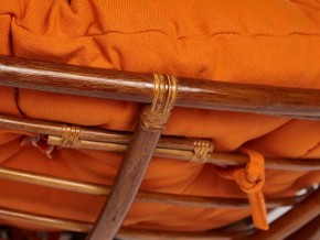 Кресло Papasan 23/01 W с подушкой Pecan, ткань Оранжевый в Карабаше - karabash.mebel74.com | фото 3