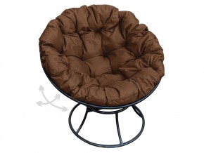 Кресло Папасан пружинка без ротанга коричневая подушка в Карабаше - karabash.mebel74.com | фото