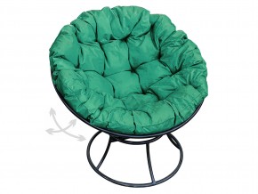Кресло Папасан пружинка без ротанга зелёная подушка в Карабаше - karabash.mebel74.com | фото