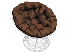 Кресло Папасан с ротангом коричневая подушка в Карабаше - karabash.mebel74.com | фото