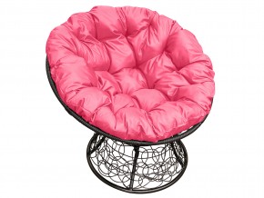 Кресло Папасан с ротангом розовая подушка в Карабаше - karabash.mebel74.com | фото
