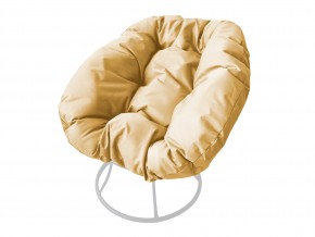Кресло Пончик без ротанга бежевая подушка в Карабаше - karabash.mebel74.com | фото