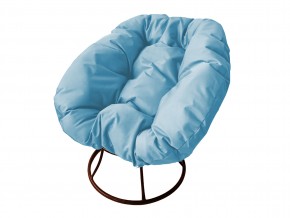 Кресло Пончик без ротанга голубая подушка в Карабаше - karabash.mebel74.com | фото
