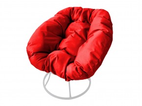 Кресло Пончик без ротанга красная подушка в Карабаше - karabash.mebel74.com | фото